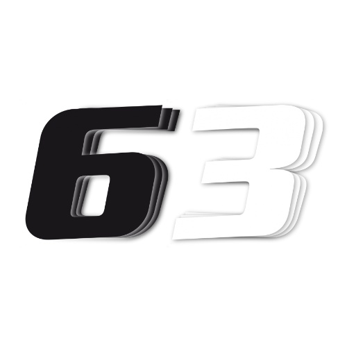 Small number sticker kit white - 0 BL-5047/10/0