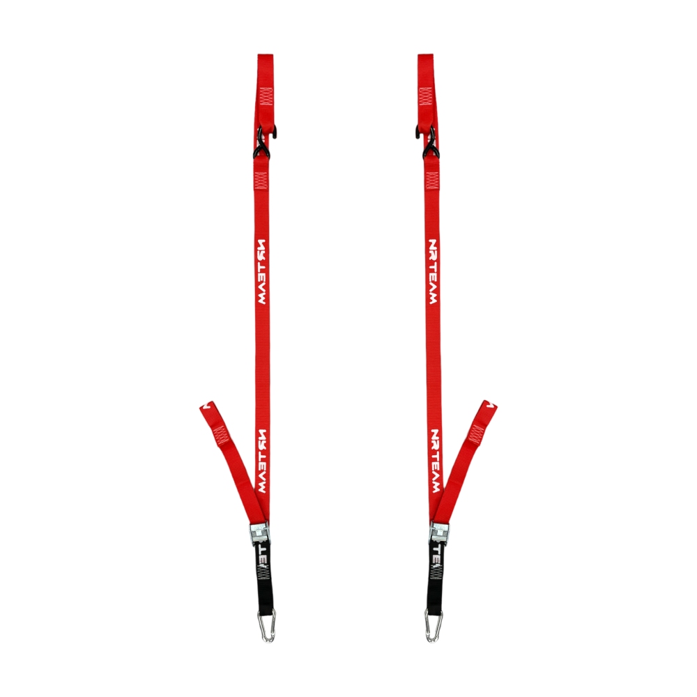 Pair of motorcycle straps Pull Up 38mm NRTeam red DS89.PU15R