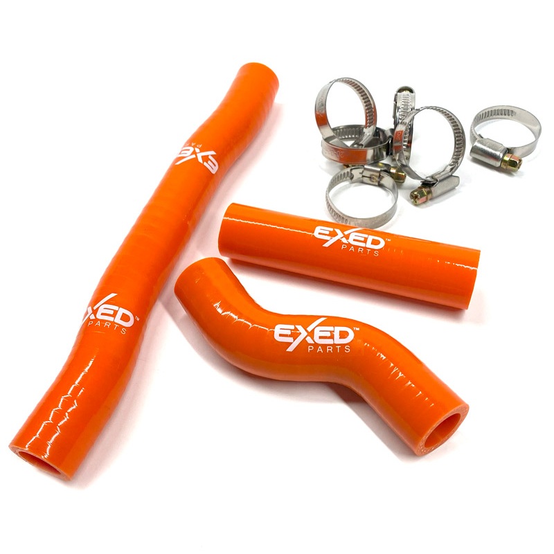 Radiator hoses KTM 250 SX (17-18) orange - Exed E-SH-K1-A