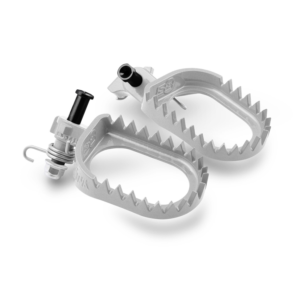 Footpegs steel S3 Sherco 250 SE-R (14-27) rear-set and lowered grey ESK-1417-S