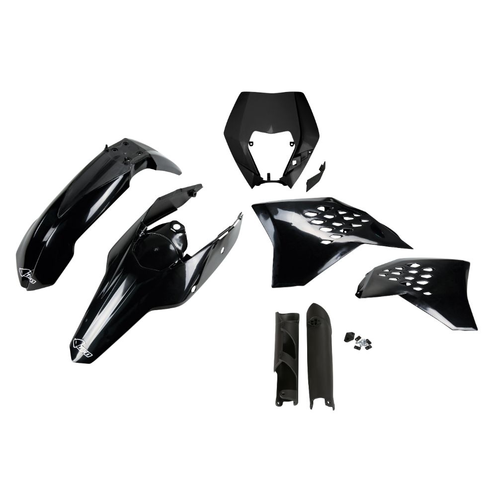 Plastics kit KTM 400 EXC-F (09-11) - colour black KTKIT520F-001
