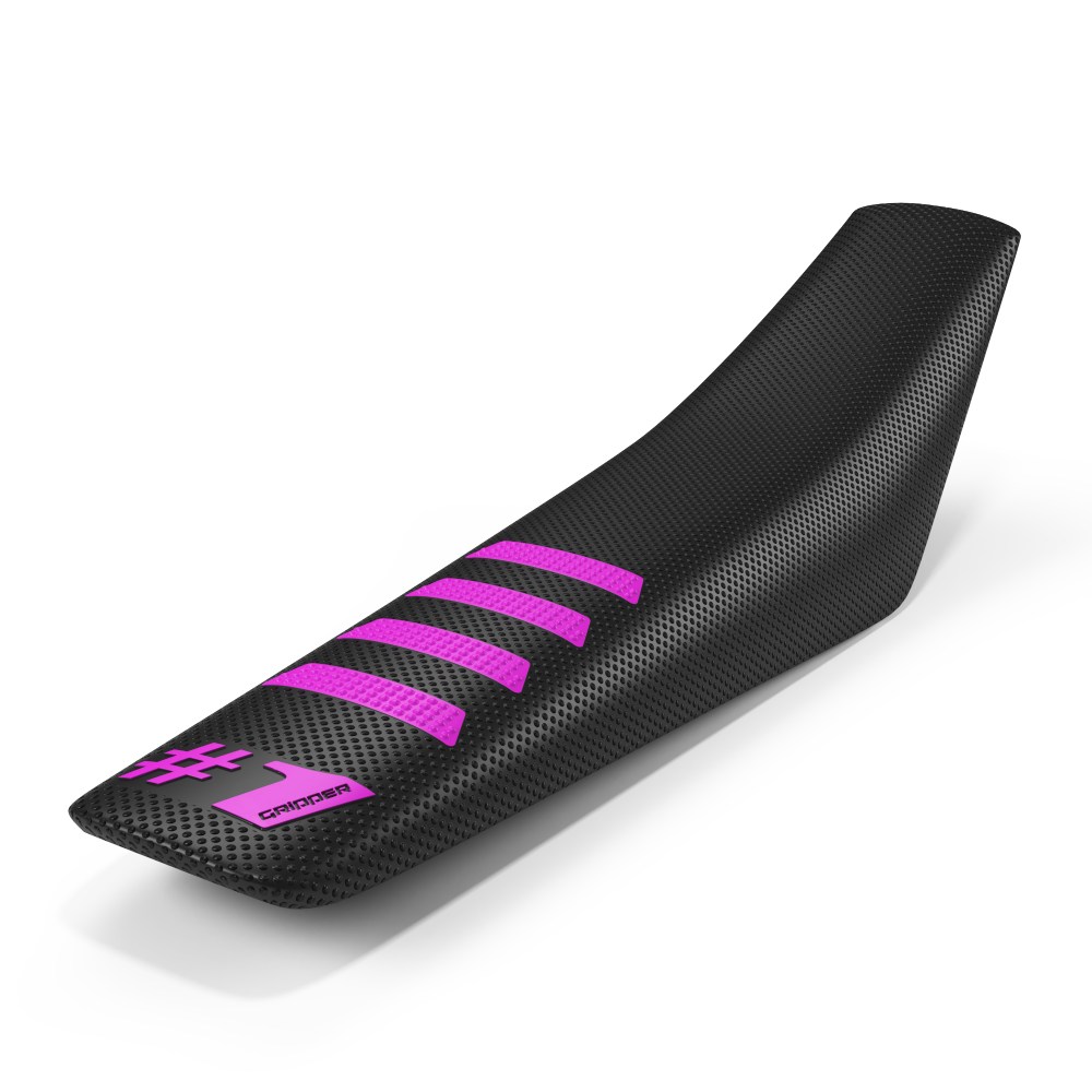 Universal seat cover Onegripper - Ribbed black and rosa OSC02-BLPK