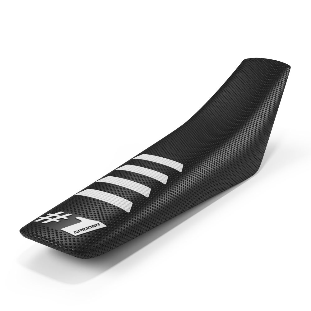 Universal seat cover Onegripper - Ribbed black and white