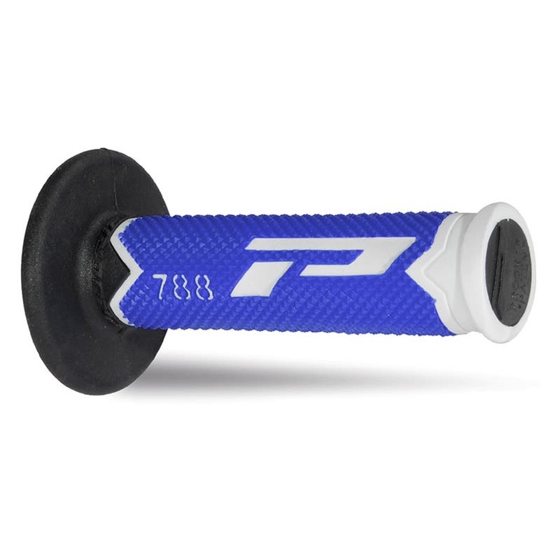 Pair of Grips off-road Pro Grip 788 - white blue black PG-788-217