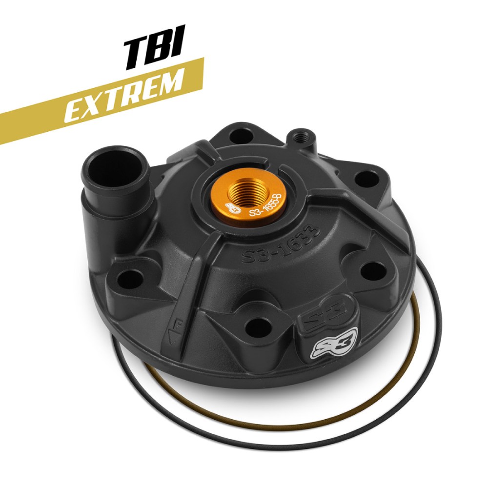 Cylinder head S3 Gasgas 300 EC (24-27) - Extreme black XTR-163-300-B