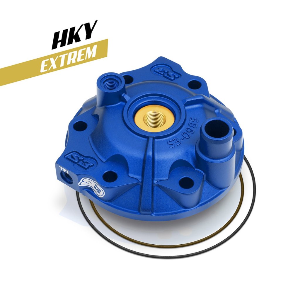 Cylinder head S3 Gasgas 250 EC (21-23) - Extreme blue XTR-985TPI-250-U