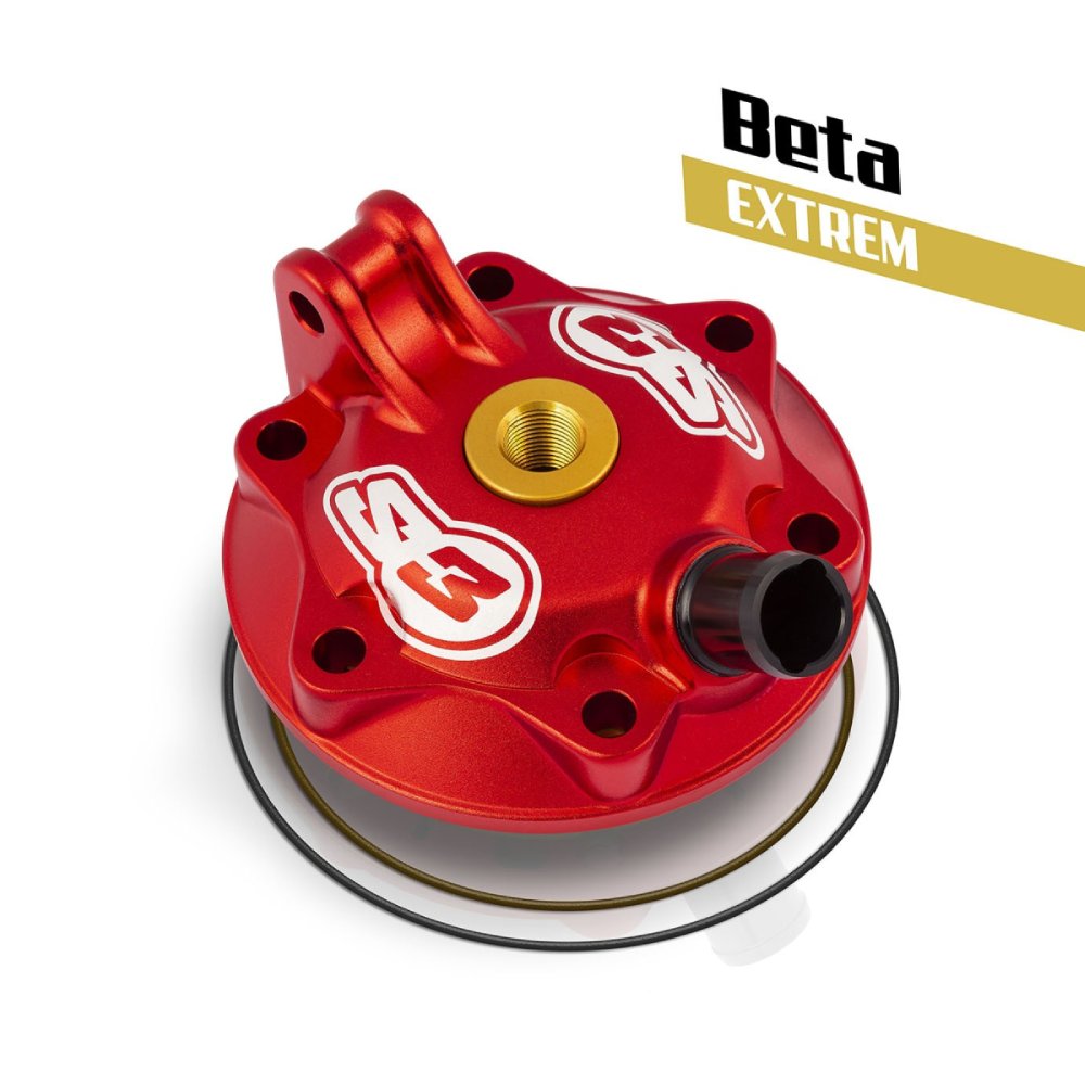 Cylinder head S3 Beta RR 250 (18-25) - Extreme red XTR-BETARR-250-R